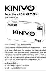Kinivo PRO 550BN Mode D'emploi