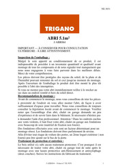 Trigano ABRI 5.1m2 Instructions De Montage