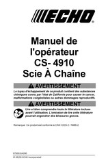 Echo CS-4910 Manuel De L'opérateur