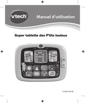 VTech Super tablette des P'tits loulous Manuel D'utilisation