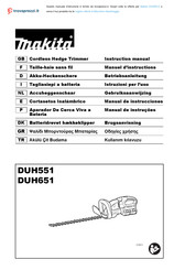 Makita DUH551 Manuel D'instructions