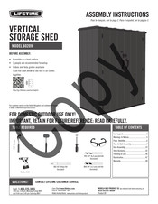 Lifetime 60209 Instructions D'assemblage