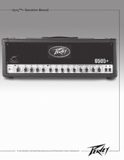 Peavey 6505+ Mode D'emploi