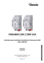 Zennio FANinBOX 230V 1CH Manuel D'utilisation