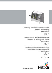 Hettich InnoFit 400 Instructions De Service Et De Montage