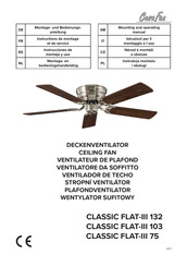 Casa Fan CLASSIC FLAT-III 132 Instructions De Montage Et De Service