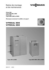 Viessmann VITOCAL 350 AWH Notice De Montage Et De Maintenance
