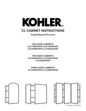 Kohler CLC3526FW Instructions