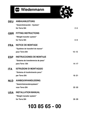 Wiedenmann 103 85 65 - 00 Notice De Montage