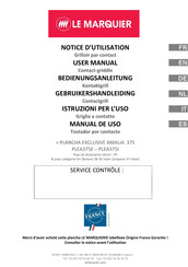 LE MARQUIER PLANCHA EXCLUSIVE AMALIA 375 Notice D'utilisation