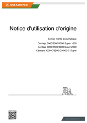 Amazone Centaya 4000 Super 2000 Notice D'utilisation D'origine