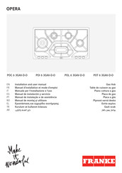 Franke POC 6 3GAV-D-O Manuel D'installation Et Mode D'emploi