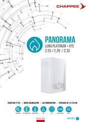 Chappee PANORAMA LUNA PLATINUM+HTE 2.25 Mode D'emploi