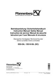 Pfannenberg DS5-SIL Instructions De Service