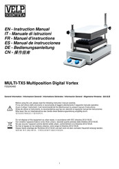 Velp Scientifica MULTI-TX5 Manuel D'instructions