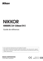 Nikon NIKKOR Z 24-120mm f/4 S Guide De Référence