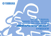 Yamaha Wolverine YFM35XW Manuel Du Propriétaire