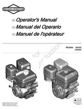 Briggs & Stratton 190000 Manuel De L'opérateur