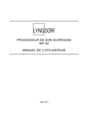 Lyngdorf MP-50 Manuel De L'utilisateur