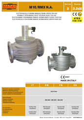 Madas M16/RMX N.A. Manuel Technique