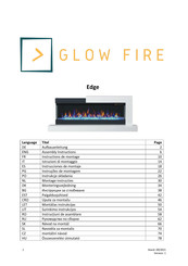 Glow Fire Edge Instructions De Montage