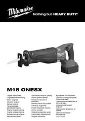 Milwaukee M18 ONESX Notice Originale