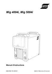 ESAB Mig 5004i Manuel D'instructions