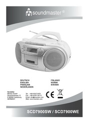 SOUNDMASTER SCD7900WE Mode D'emploi