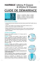 HairMax LaserComb Ultima 9 Classic Guide De Démarrage