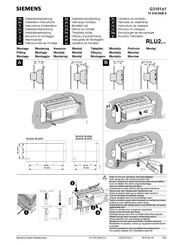 Siemens RLU210 Instructions D'installation
