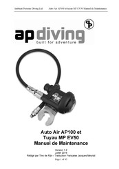 AP Diving Auto Air AP100 Manuel De Maintenance