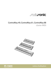 THOMSON swissonic ControlKey 88 Notice D'utilisation