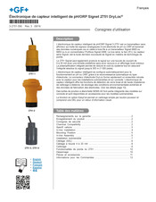 GF Signet 2751 DryLoc Consignes D'utilisation