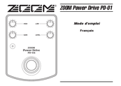 Zoom Power Drive PD-01 Mode D'emploi