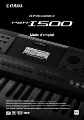 Yamaha PSR-I500 Mode D'emploi