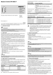 Festo CPX-F8DE-P Mode D'emploi