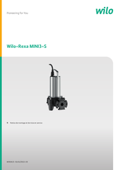 Wilo Rexa MINI3-S Notice De Montage Et De Mise En Service