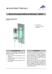 3B SCIENTIFIC PHYSICS 1000913 Instructions D'utilisation