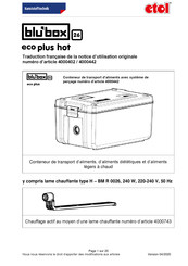 etol blu'box 26 eco plus hot Notice D'utilisation Originale