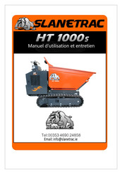 slanetrac HT 1000S Manuel D'utilisation Et Entretien