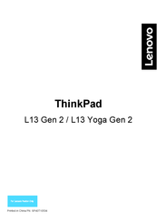 Lenovo ThinkPad L13 Yoga Gen 2 Mode D'emploi