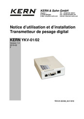 KERN YKV-02 Notice D'utilisation Et D'installation