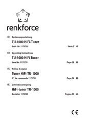 Renkforce TU-1000 Mode D'emploi