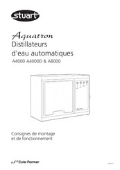 Cole-Parmer stuart Aquatron A4000 Consignes De Montage