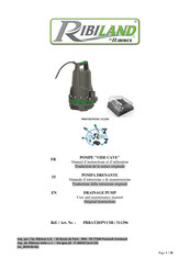 Ribimex Ribiland PVCSB Manuel D'instructions Et D'utilisation