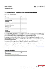 Rockwell Automation Allen-Bradley Compact 5000 Notice D'installation