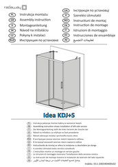 Radaway Idea Black KDJ+S Factory Instructions De Montage