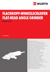Würth FKWS 9-125 Traduction Des Instructions De Service D'origine
