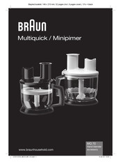 Braun Multiquick cordless Mode D'emploi