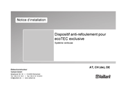 Vaillant ecoTEC exclusive VC 206/5-7 H-AT/CH Notice D'installation